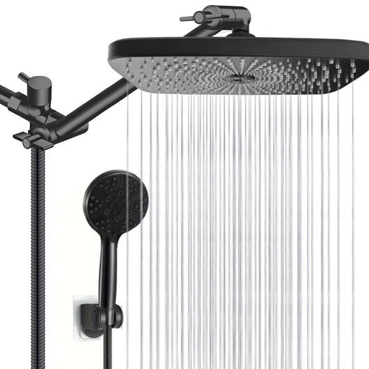 Conjunto de Ducha Elegante Negro con Cabezal de 3 Funciones - Image 10