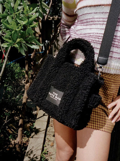 Bolsa Mensajera Portátil con Letras Bonitas - Estilo Red Net