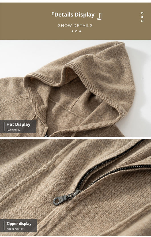 Cardigan de Cachemira para Hombre con Cierre - Suéter Tejido Premium - Image 19