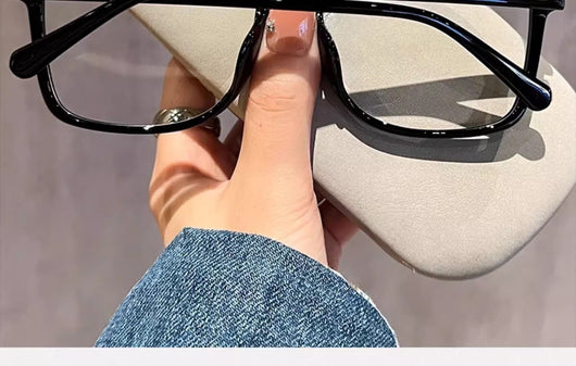 Gafas Oversized sin Aumento para Miopía - Diseño Negro Minimalista - Image 14