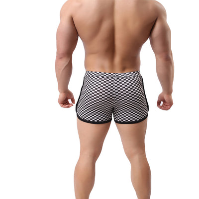 Bóxer Casual Cuadros Blanco y Negro para Hombre - Image 3