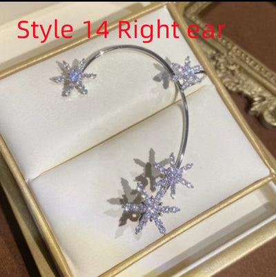 Aretes de Diamante Brillante con Clip Mariposa 2 en 1 - Image 39