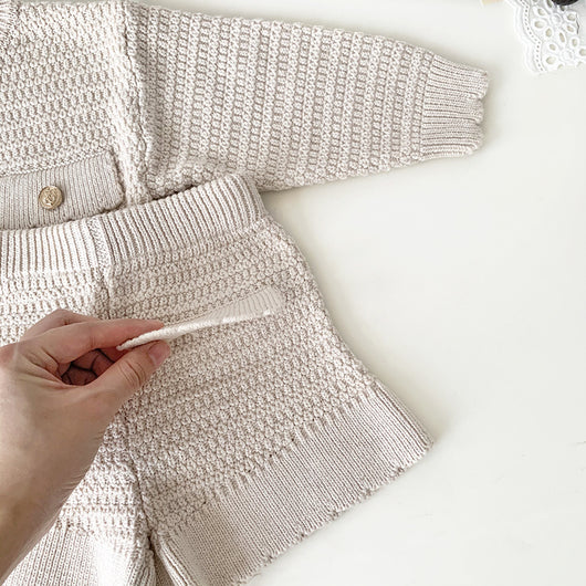 Conjunto de Punto Cuello Redondo con Shorts - Image 9