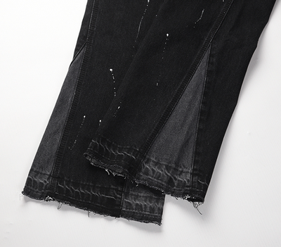 Pantalón Denim Reconstruido con Efecto Salpicado - Image 8