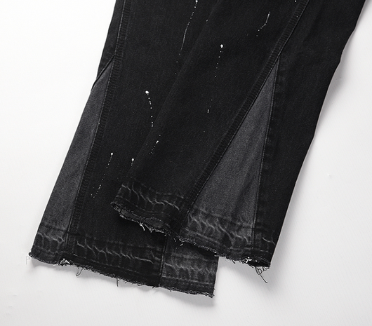 Pantalón Denim Reconstruido con Efecto Salpicado - Image 8