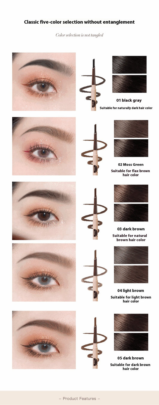 Lápiz de Cejas Doble Punta Ultra Fino Impermeable y Resistente al Sudor - Image 15