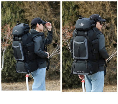 Mochila de Senderismo 90L XIYAHU - Resistente al Agua para Trekking y Acampada - Image 27