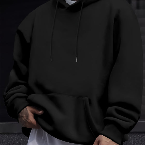 Sudadera Casual Hombre Cuello Alto Color Liso