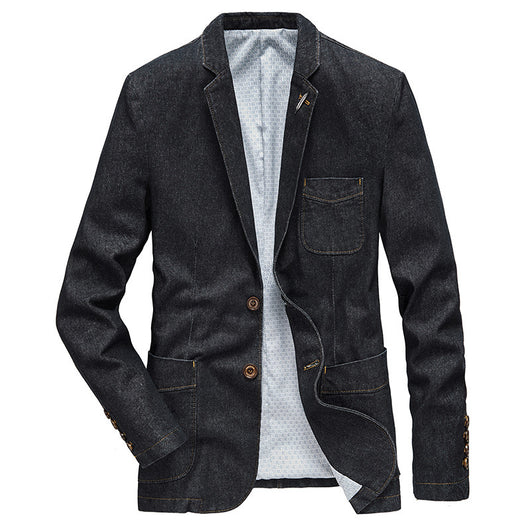 Chaqueta Denim Slim Fit Ejecutiva para Primavera y Otoño - Image 11