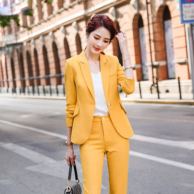 Traje Profesional para Mujer en Colores Sólidos - Elegancia y Temperamento - Image 7