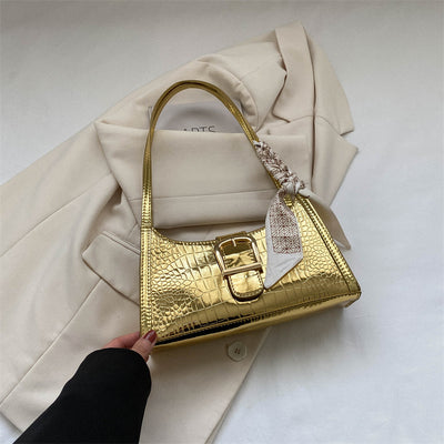 Bolso de Hombro Retro Casual con Asa Axilar - Image 3