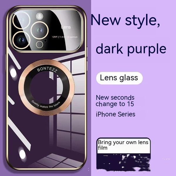 Funda para iPhone 14 con Ventanas de Porcelana y Cierre Magnético