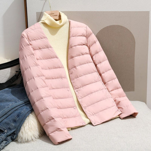 Chaqueta Corta Acolchada de Algodón para Mujer - Ligera y Cálida - Image 3
