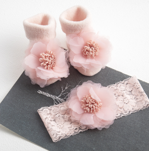 Set de Diademas y Calcetines para Bebé - Image 12