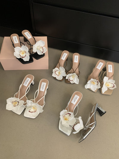 Sandalias Romanas de Flores Destacables Estilo Francés - Image 15