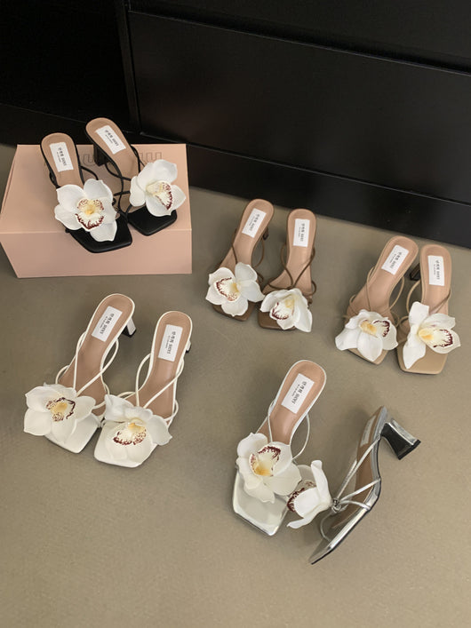 Sandalias Romanas de Flores Destacables Estilo Francés - Image 15