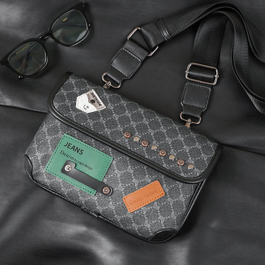 Bolso de Hombro Cuadros Piel Auténtica Estilo Urbano - Image 18
