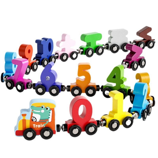 Tren Magnético de Madera con Números - Juguete Educativo para Coordinación y Desarrollo Infantil - Image 5