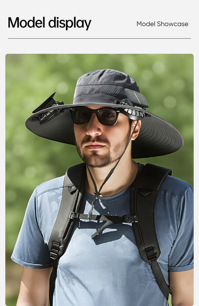 Gorra Pesquera con Ventilador Solar y Batería de Larga Duración - Image 26