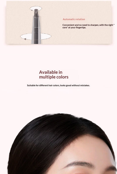 Lápiz de Cejas Doble Punta Ultrafino Impermeable de Larga Duración - Image 16