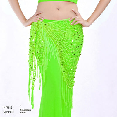 Falda Cadera Triangular con Lentejuelas Sirena