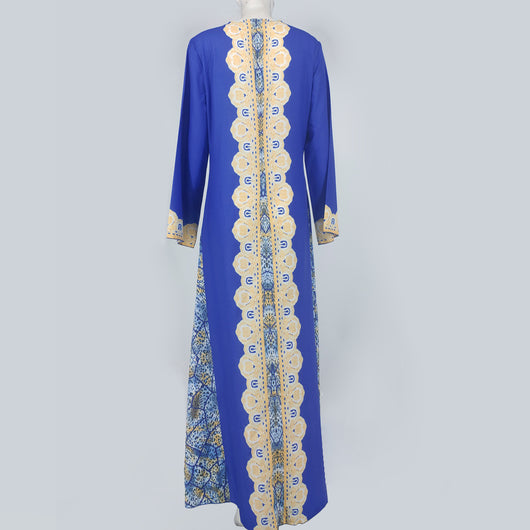 Vestido Estampado Oriente Medio - Túnica Musulmana Elegante - Image 10