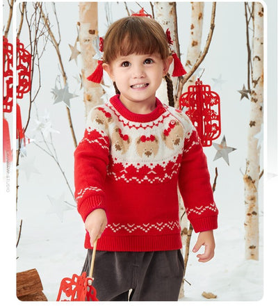 Suéter Infantil con Estampado de Osito Cartoon para Niña - Image 10