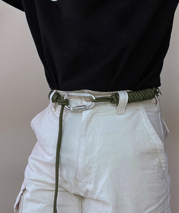 Cinturón Trenzado de Metal Ajustable Unisex - Estilo Hip Hop