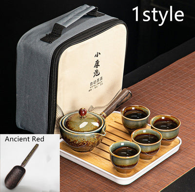 Juego de Té Xiaoyao con Tetera Giratoria 360° - Image 30