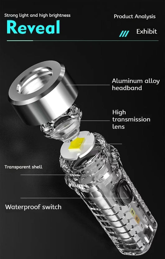 Linterna LED Portátil con Llavero - Luz Potente para Emergencias y Aventuras - Image 20
