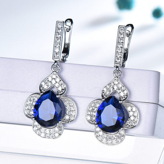 Conjunto de Aretes y Anillo con Corazón de Flores - Image 11