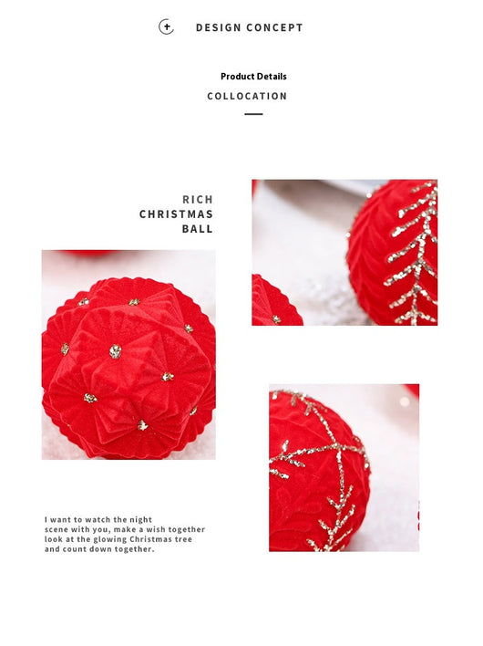 Esferas Navideñas con Textura Escarcha - Pack de Adornos Colgantes - Image 9