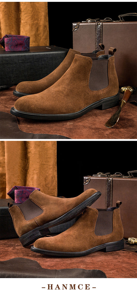Botas Casuales para Hombre con Suela Clara y Forro de Cachemira - Image 9