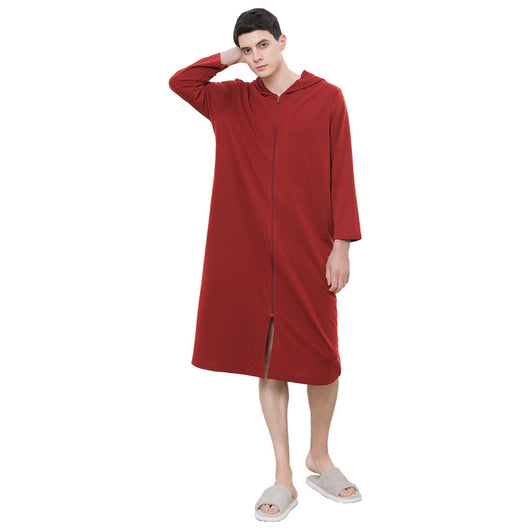 Bata Pijama con Cierre Capucha para Parejas - Image 8