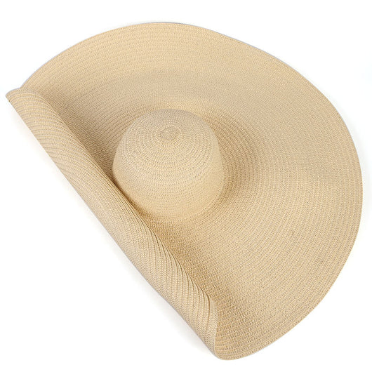 Sombrero de Playa Oversized 25cm de Ala Ancha para Mujer con Protección UV - Image 14