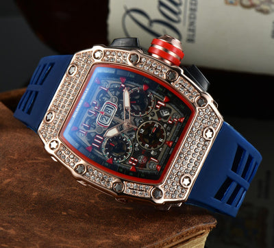 Reloj de Lujo para Hombre con Diseño Calavera y Cristales Brillantes - Image 20