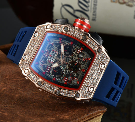Reloj de Lujo para Hombre con Diseño Calavera y Cristales Brillantes - Image 20