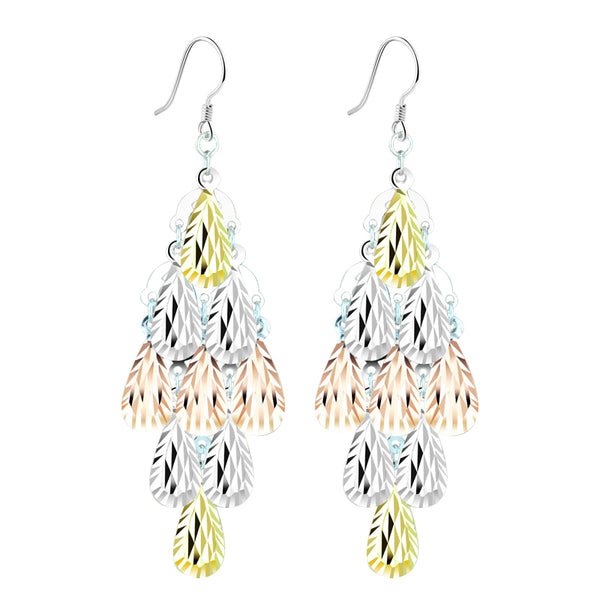 Aretes de Plata Esterlina con Borlas - Diseño Lujo Ligero Temperamento Elegante - Image 2