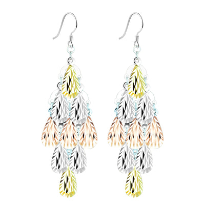Aretes de Plata Esterlina con Borlas - Diseño Lujo Ligero Temperamento Elegante - Image 2