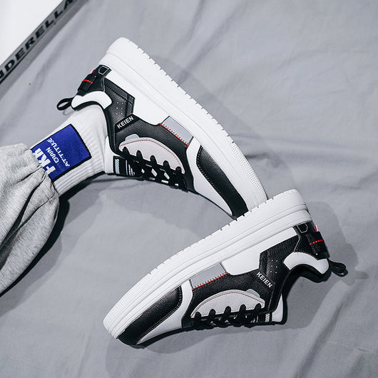 Tenis Deportivos Casual con Plataforma Blanca para Hombre - Image 10