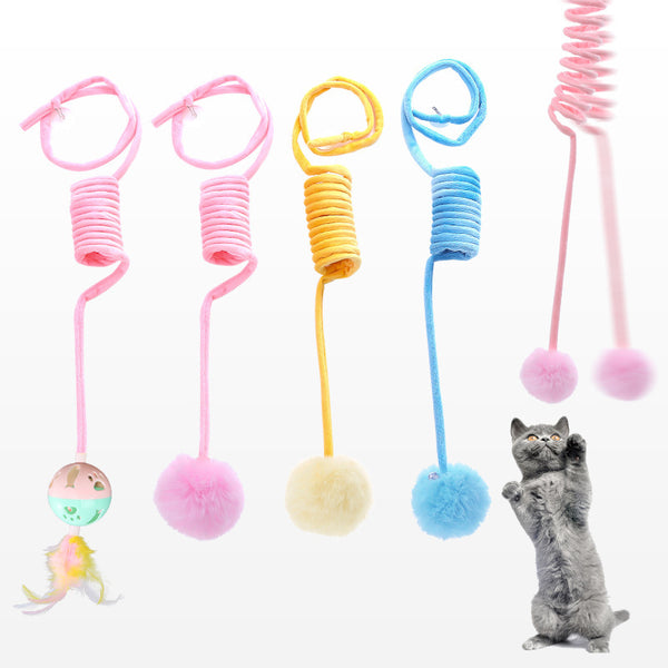 Juguete Interactivo para Gatos con Ventosa y Bola de Pelo