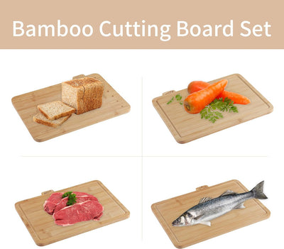Juego de 4 Tablas para Cortar Frutas y Verduras con Soporte - Image 10