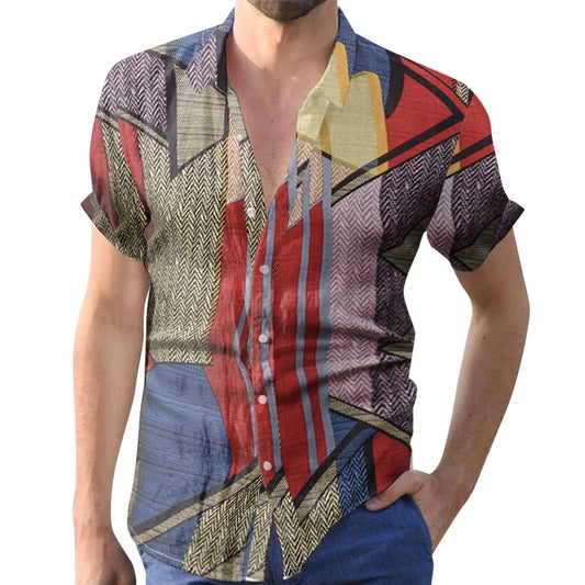 Camisa Estampada Hawaii Estilo Vacaciones con Impresión 3D