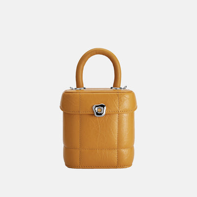 Bolsa Portátil Tipo Cubo con Diseño de Cierre Chocolate - Image 4