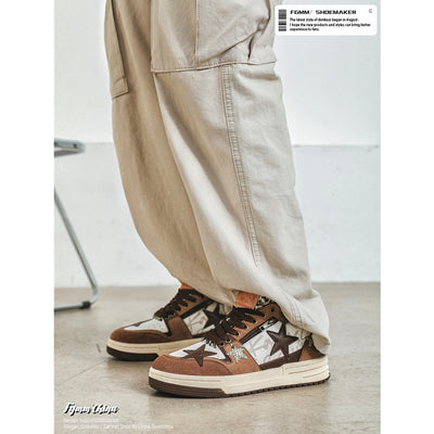 Zapatos Retro Brown Star para Hombre - Image 12