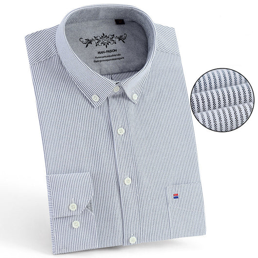 Camisa Casual de Botones Cuello Clásico Colores Sólidos - Image 3