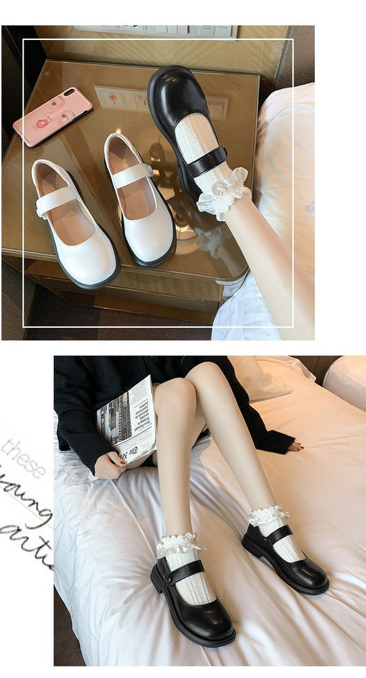 Zapatos Mary Jane Planos Estilo Universitario para Mujer - Image 16