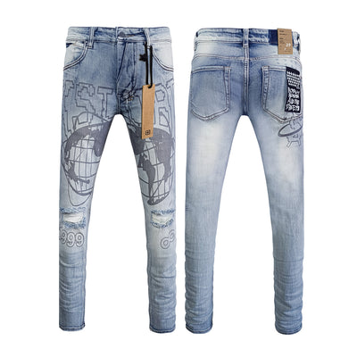 Jeans Ajustados Rotos con Elastano - Casual Moderno para Hombre - Image 5