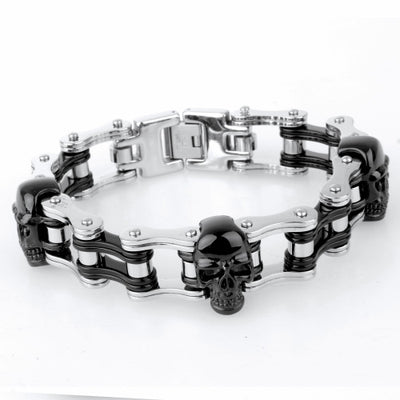 Pulsera de Acero Inoxidable con Calavera - Image 24