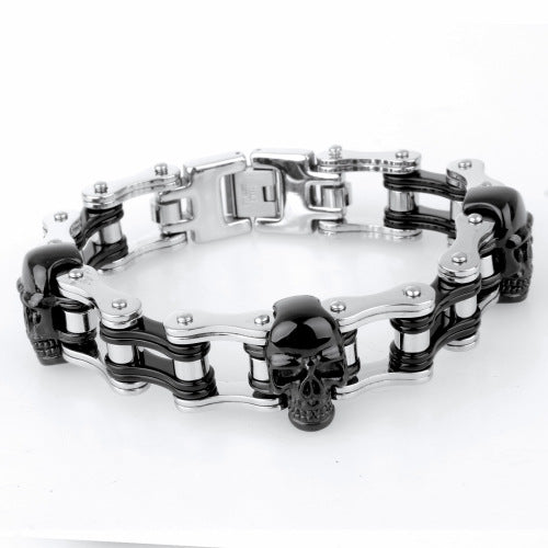Pulsera de Acero Inoxidable con Calavera - Image 24